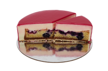 Load image into Gallery viewer, White Chocolate and Berry 7&quot; Round Cake 1200g
