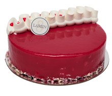Load image into Gallery viewer, White Chocolate and Berry 7&quot; Round Cake 1200g
